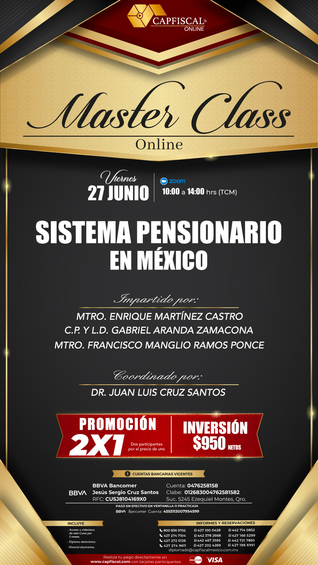 MASTER CLASS SISTEMA PENSIONARIO EN MÉXICO