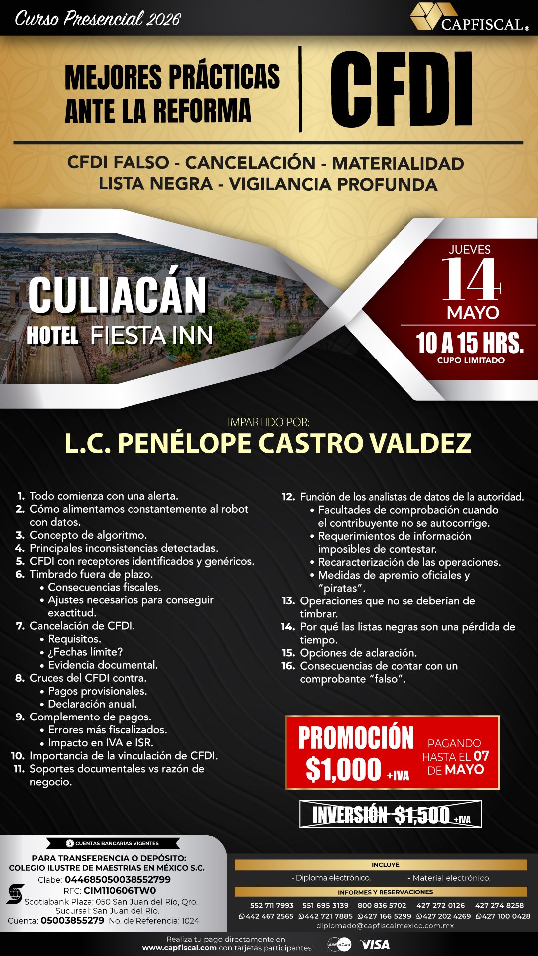 MEJORES PRACTICAS ANTE LA REFORMA CFDI CULIACAN