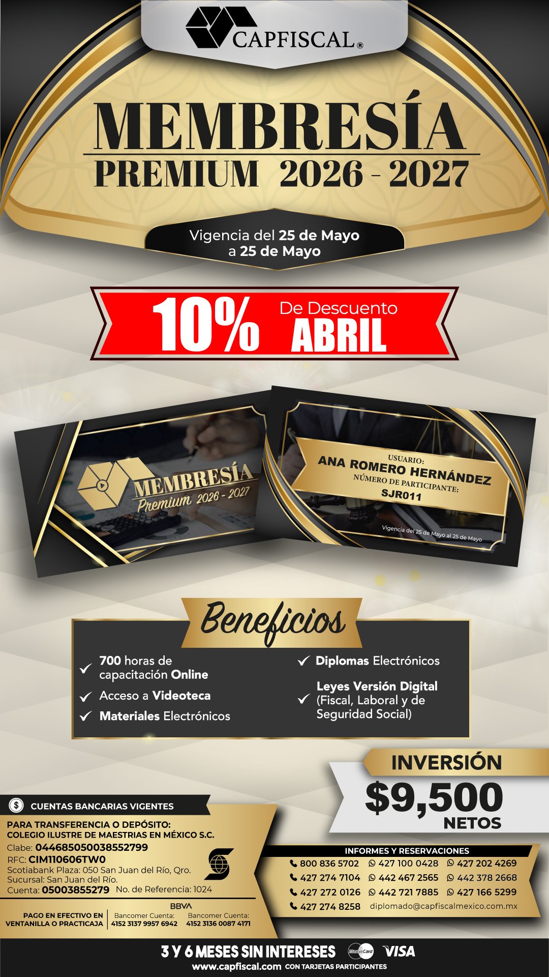 MEMBRESÍA PREMIUM 2026 - 2027