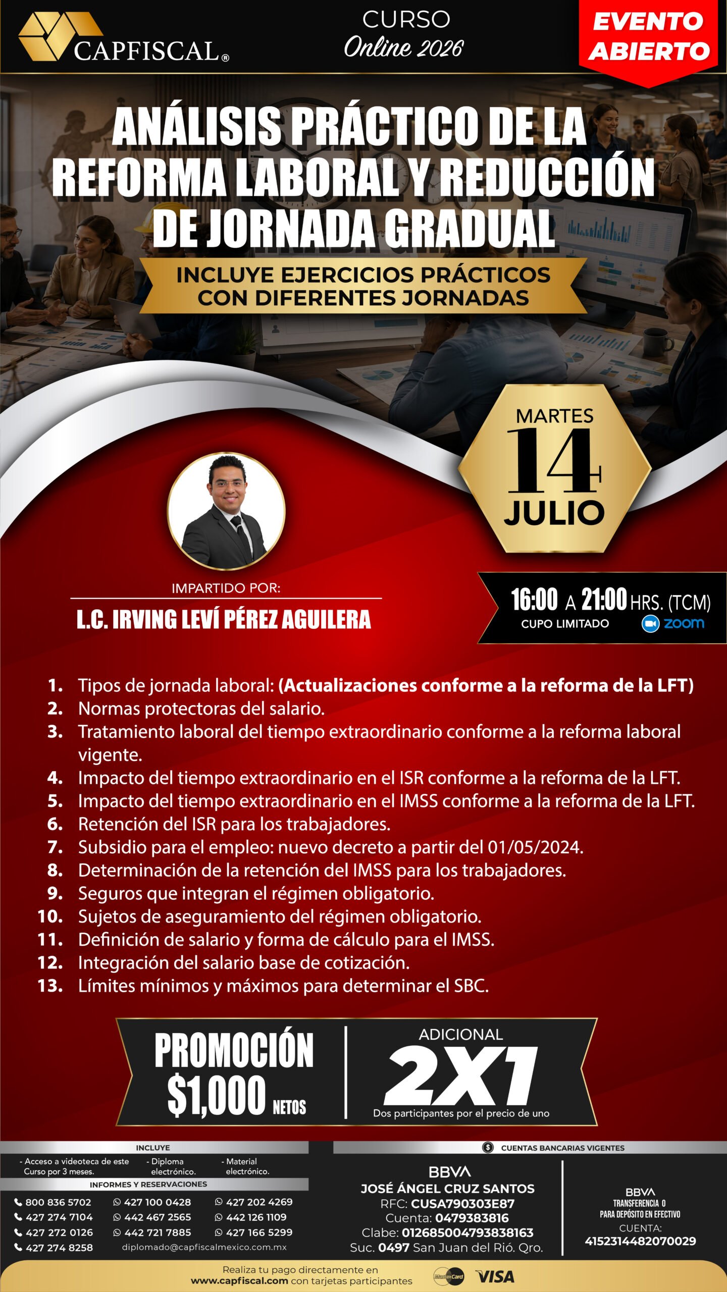 ANALISIS PRACTICO DE LA REFORMA LABORAL Y REDUCCIÓN DE JORNADA GRADUAL