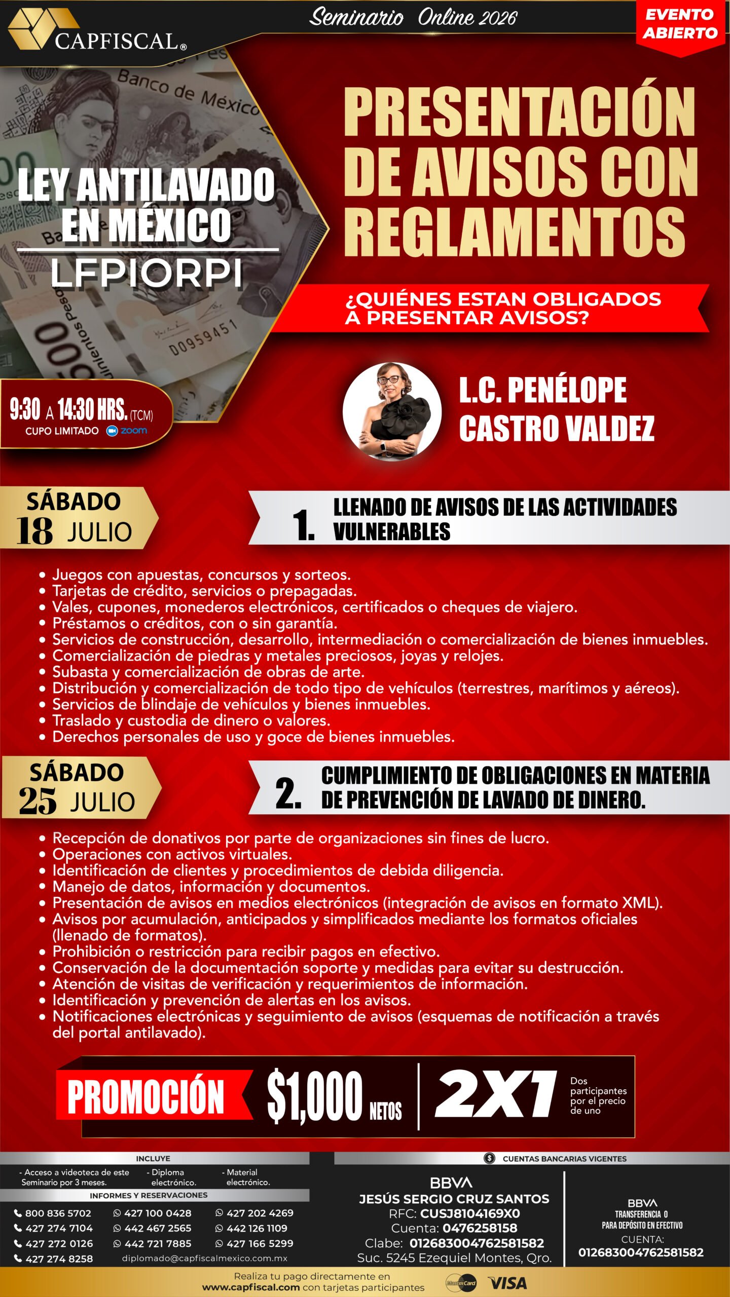 SEM PRESENTACIÓN DE AVISOS CON REGLAMENTOS