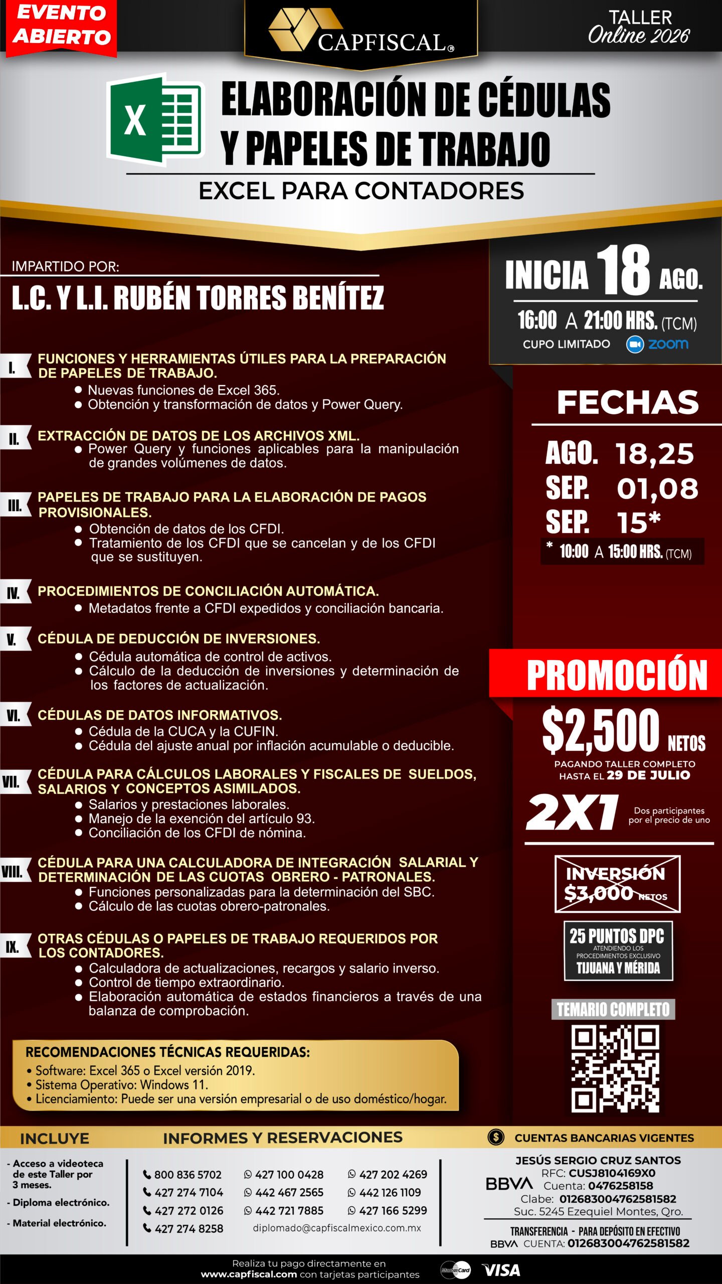 TALLER ELABORACIÓN DE CÉDULAS Y PAPELES DE TRABAJO