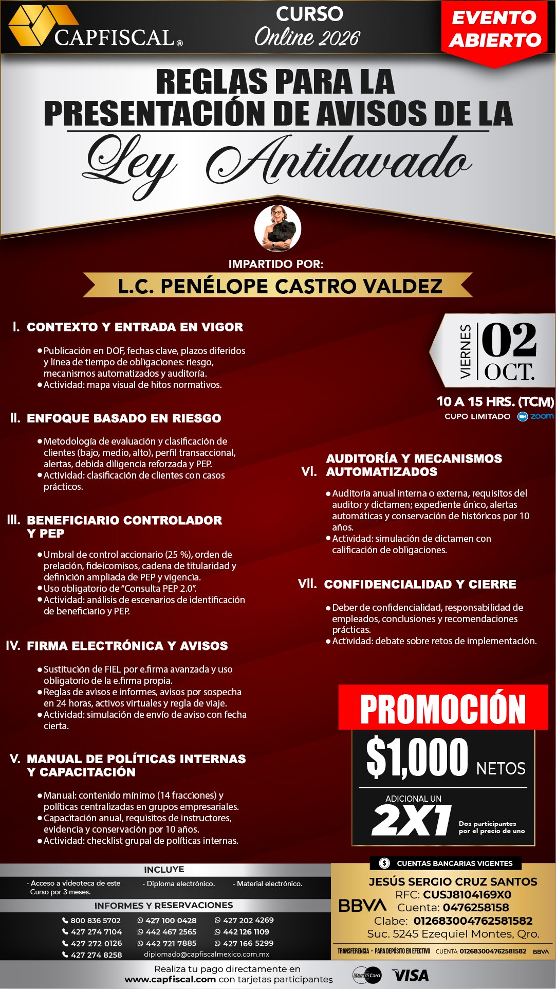 REGLAS PARA LA PRESENTACIÓN DE AVISOS DE LA LEY ANTILAVADO