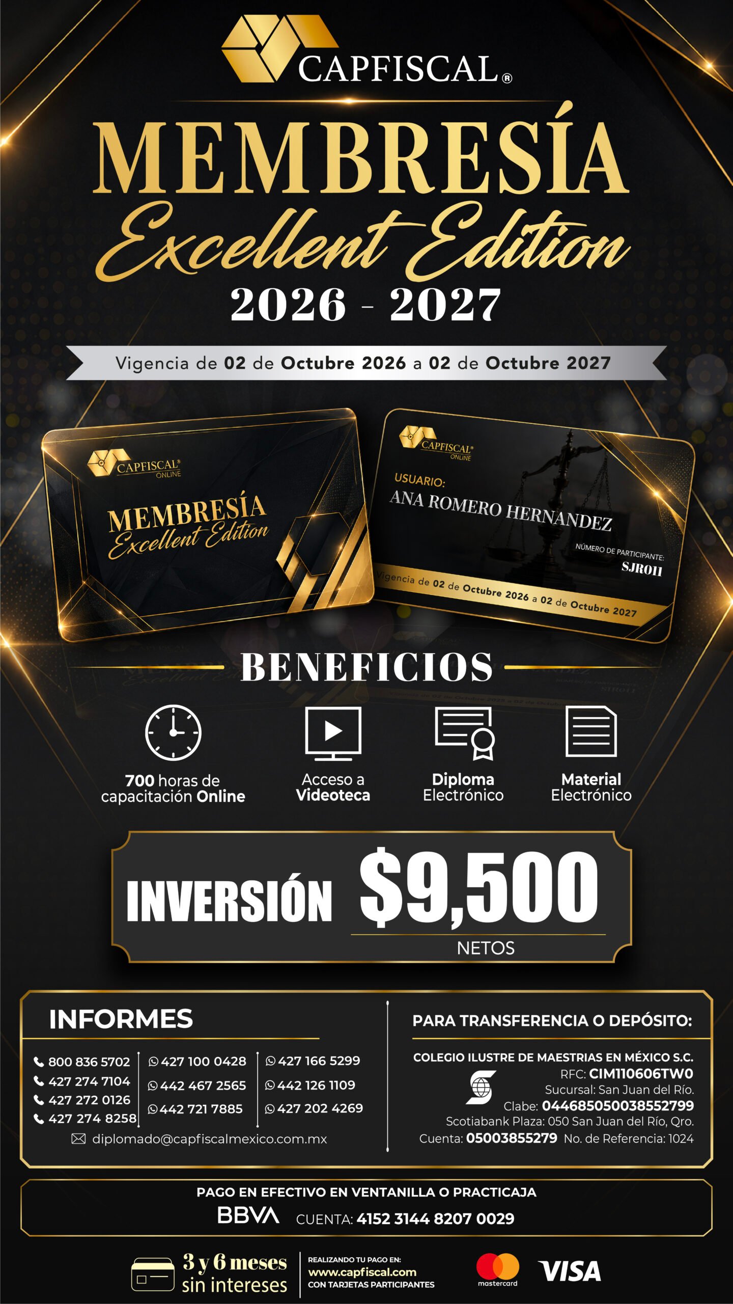 MEMBRESÍA EXCELLENT 26 - 27 AGO